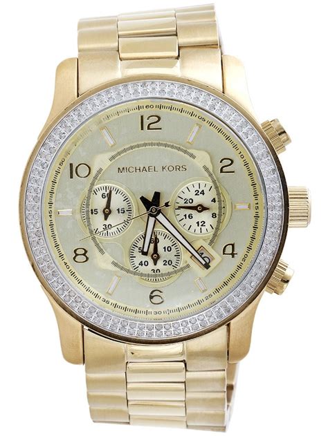 michael kors 2012 gold watch|Michael Kors diamond watch men's.